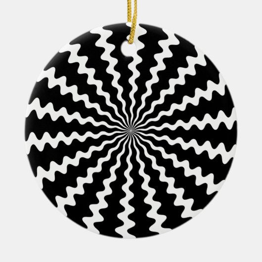 Zig Zag Spiral Disc Ornament (Vorne)