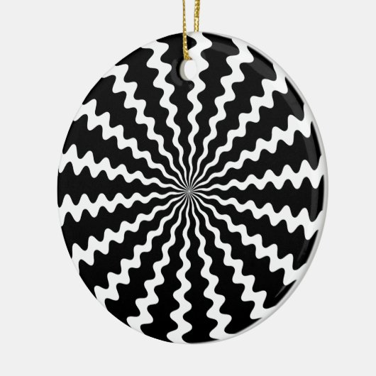 Zig Zag Spiral Disc Ornament (Links)
