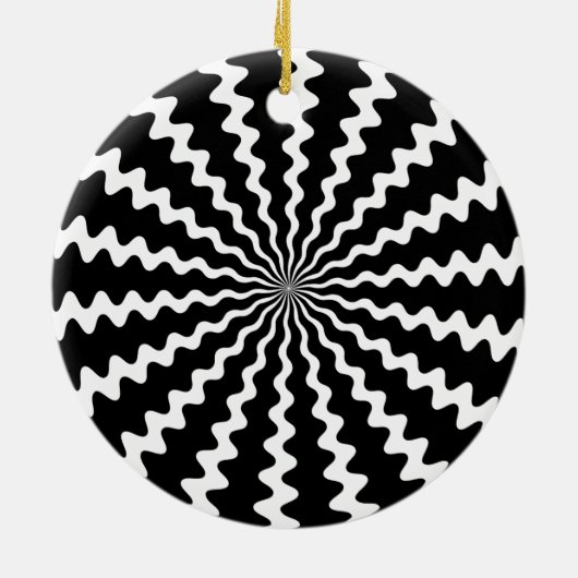 Zig Zag Spiral Disc Ornament (Hinten)