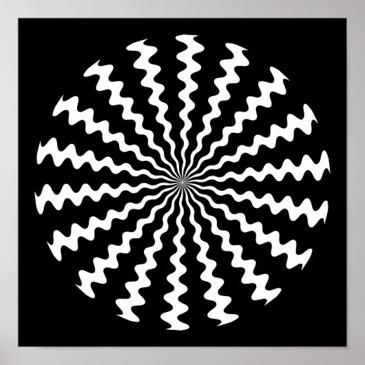 Zig Zag Spiral Poster (Vorne)
