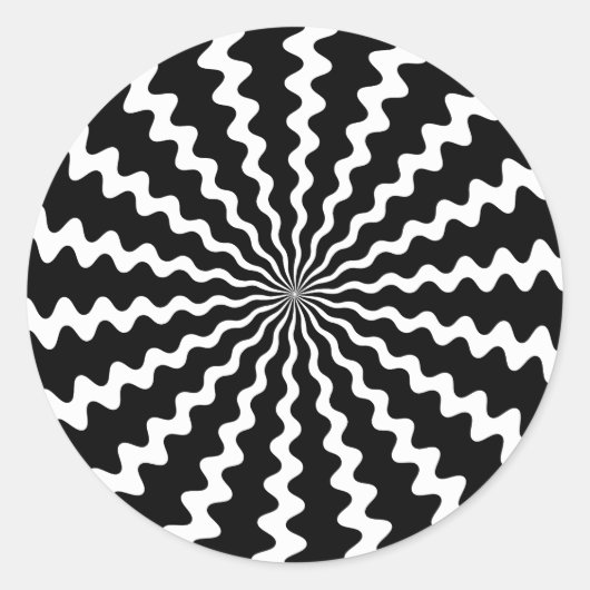 Zig Zag Spiral Stickers (Vorderseite)