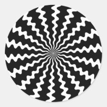 Zig Zag Spiral Stickers