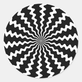 Zig Zag Spiral Stickers