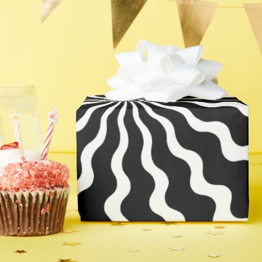 Zig Zag Spiralumhüllungspapier Geschenkpapier (Geburtstagsparty)