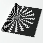 Zig Zag Spiralumhüllungspapier Geschenkpapier (Ungerollt)