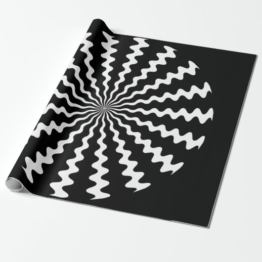 Zig Zag Spiralumhüllungspapier Geschenkpapier (Ungerollt)