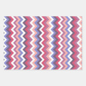 Zig-Zag-Streifen Geschenkpapier Set (Vorderseite 3)