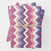 Zig-Zag-Streifen Geschenkpapier Set (Beispiel)