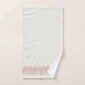 Zig Zag Streifen in ruhiger Wasserfarbe Gezeichnet Badhandtuch Set (Handtuch)