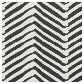 Zig zag Streifen schwarz und weiß Muster moderne D Stoff (Nahaufnahme)