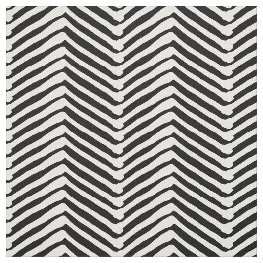 Zig zag Streifen schwarz und weiß Muster moderne D Stoff (Muster)