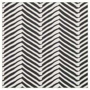 Zig zag Streifen schwarz und weiß Muster moderne Stoff
