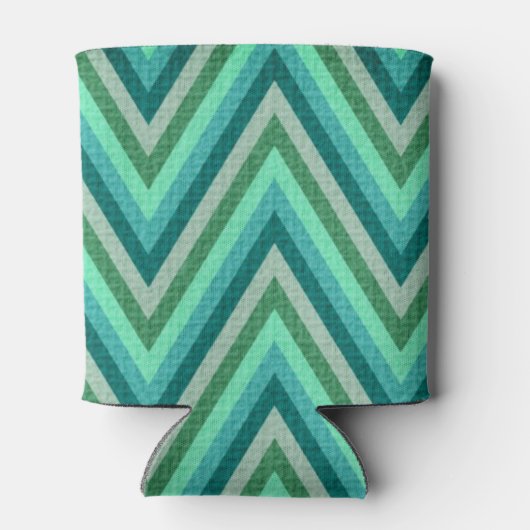 Zig Zag Streifenuntergrund Dosenkühler (Rückseite)