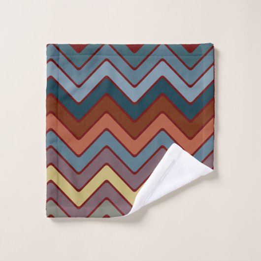 Zig Zag Südwest Muster Badhandtuch Set (Waschlappen)