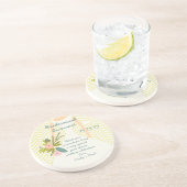 Zig Zag Wedding Gown Bridesmaid Keepake Geschenk Untersetzer (Seite)