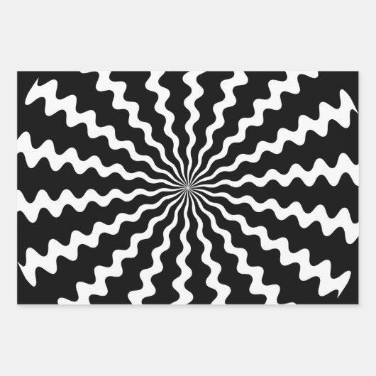 Zig Zag Wrapping Paper Geschenkpapier Set (Vorderseite)
