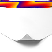 Zig Zag Yin Yang Symbol Poster (Ecke)