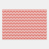 Zig-Zagged Mint Stripe Wrapping Paper Geschenkpapier Set (Vorderseite 2)