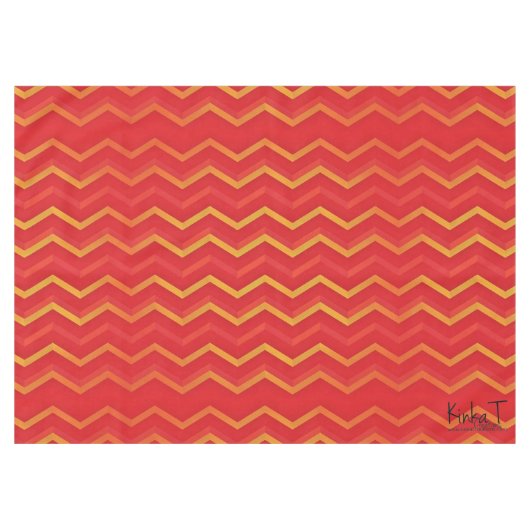 Zig Zaggers Tischdecke (Vorderseite (Horizontal))