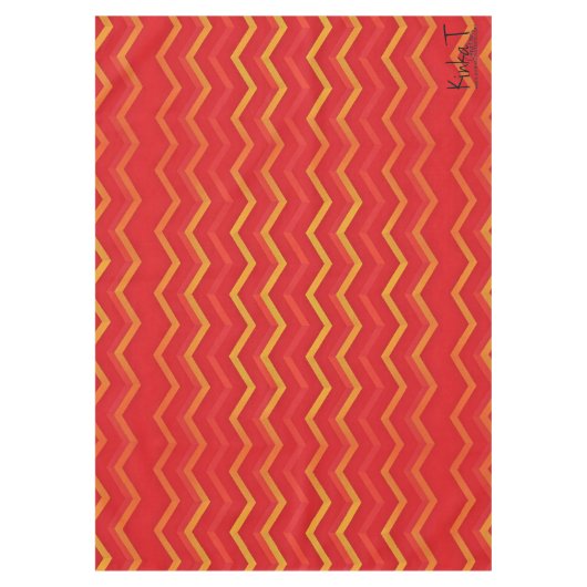 Zig Zaggers Tischdecke (Vorderseite)