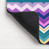 Zig Zagging Pastel Violet Retro Muster Mousepad (Ecke)