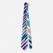 Zig Zagging pastellfarben Vertikal Grünes Retromus Krawatte (Vorderseite)