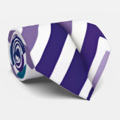 Zig Zagging pastellfarben Vertikal Grünes Retromus Krawatte (Gerollt)