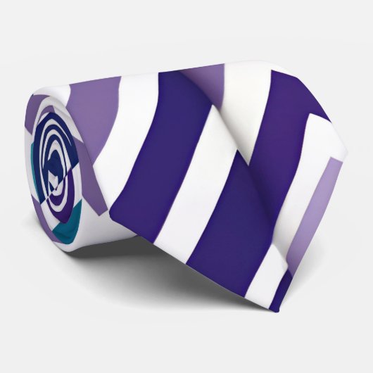 Zig Zagging pastellfarben Vertikal Grünes Retromus Krawatte (Gerollt)