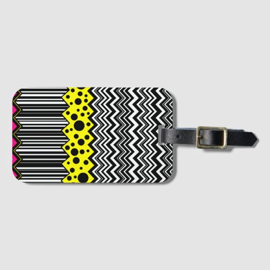 Zig-Zags Gepäckanhänger (Vorderseite (Horizontal))