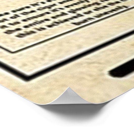 Zigar-Wissen Poster (Ecke)