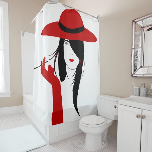 Zigarette Duschvorhang (Beispiel)