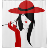 Zigarette Duschvorhang (Vorderseite)