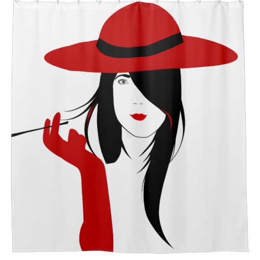 Zigarette Duschvorhang (Vorderseite)