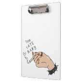 Zigarette in Hand Anti-Valentin Klemmbrett (Links)