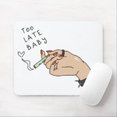 Zigarette in Hand Anti-Valentin Mousepad (Mit Mouse)
