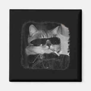 Zigarette Kitten Gang Cat Rauchen Zigarette Funny Magnet