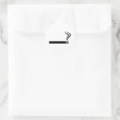 Zigarette Runder Aufkleber (Tasche)