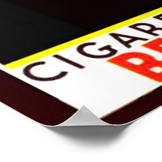 Zigaretten Belga Vintage Ad Poster (Ecke)