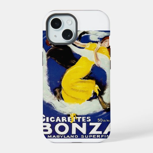 Zigaretten Bonza iPhone 15 Hülle (Rückseite)