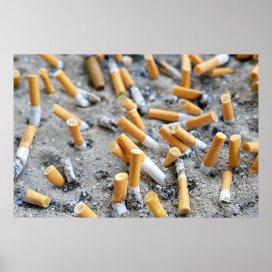Zigaretten im Freien Poster (Vorne)