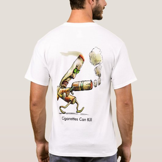 Zigaretten können töten T-Shirt (Rückseite)
