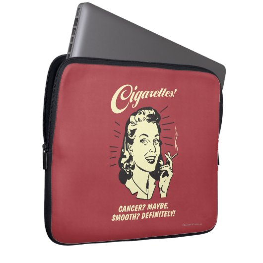 Zigaretten: Krebs vielleicht glatter Def. Laptopschutzhülle (Vorne Rechts)