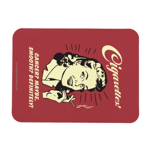 Zigaretten: Krebs vielleicht glatter Def. Magnet (Horizontal)