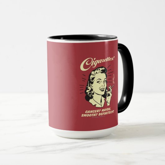 Zigaretten: Krebs vielleicht glatter Def. Tasse (VorderseiteRechts)