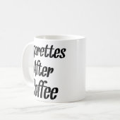 Zigaretten nach Kaffee - Kaffeekonzerne Kaffeetasse (Vorderseite Links)