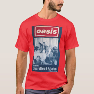Zigaretten und Alkohol Minimalistisches Mädchen T-Shirt