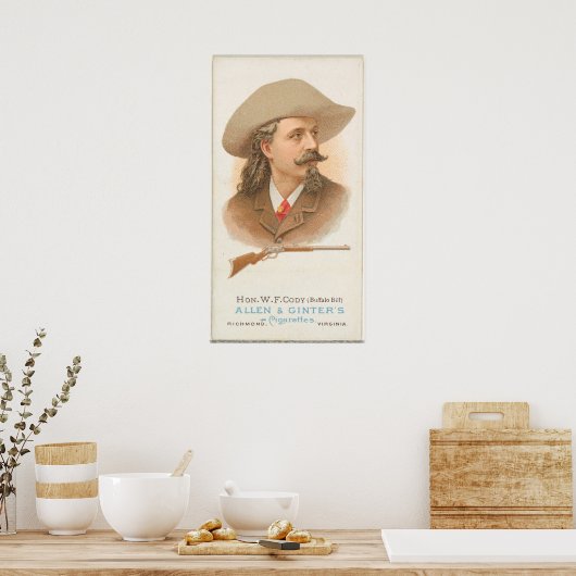 Zigarettenanzeige von Buffalo Bill Poster (Küche)