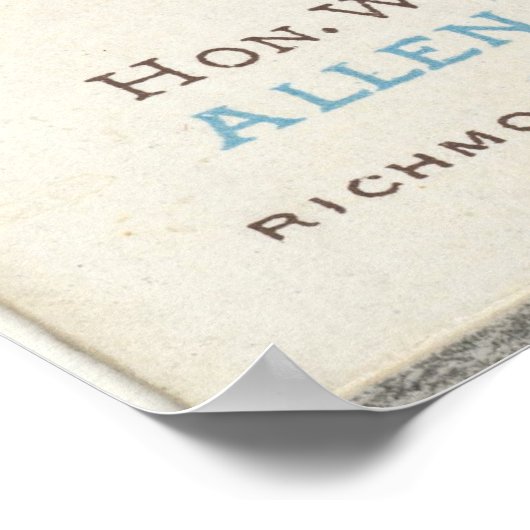 Zigarettenanzeige von Buffalo Bill Poster (Ecke)