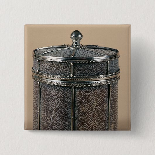 Zigarettenkasten mit shagreen Seiten, 1928 Button (Vorderseite)
