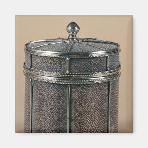 Zigarettenkasten mit shagreen Seiten, 1928 Magnet